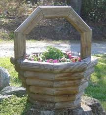 Wooden Flower Basket Planters Wooden Flowers Basket Planters Wooden Planters