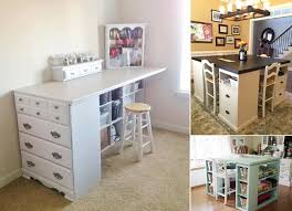 Yellow ikea raskog cart | utilize this ikea cart for your extra art materials in the craft room! 10 Cool Diy Craft Table Ideas For Your Craft Room