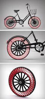 First Driver Less Vehicles And Now Airless Tires Innovation Definitely Gets Rid Of A Lot Of Things Unlike Most Air Less Fahrrad Design Fahrraddesign Fahrrad