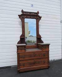 Late 1800s Tall Early Eastlake Carved Victorian Dresser With Mirror 8555 This Gorgeous Dresser With Mirror Is Made Out O Eastlake Victorian Dressers Victorian