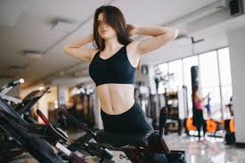 Free Photo A Beautiful Girl Is Engaged In A Gym