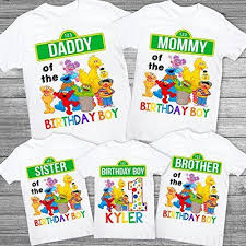 Our sesame street tees are great for birthday parties or to wear the same shirt as your. Sesame Street 1st Birthday Shirts Maldabeauty Com