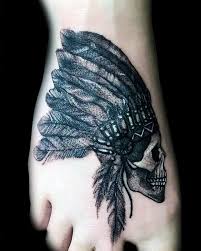 Skull is one of the most powerful elements of the art creations including tattoo designs. 80 Indian Skull Tattoo Designs For Men Cool Ink Ideas