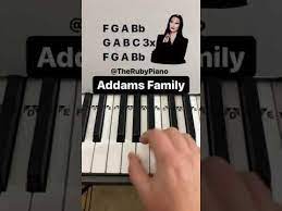 The Addams Family Piano East Tutorial With Letter Notes Shorts Youtube Piano Addams Family Addams Family Theme Song