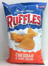 Ruffles Cheddar Sour Cream Ridged Potato Chips Frito Lay 8 5 Oz 5 94 Cheese Chips Ideas Of Cheese Chips Chee Ruffles Chips Sour Cream Chips Lays Chips