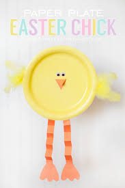 Easter bunny paper plate craft. Simple Easter Craft Paper Plate Easter Chick