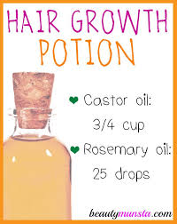 Castor Oil Rosemary Hair Growth Oil For Thinning Hair Beautymunsta Free Natural Beauty Hacks And More Rosemary Hair Growth Coconut Oil Hair Hair Growth