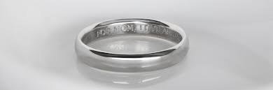 It's a good way to add a symbolic touch to an otherwise plain wedding band, and you know you'll love it forever. Engraving Ideas For Wedding Rings