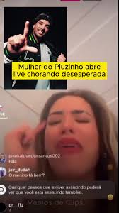 Kaah mulher do Piuzinho abre live chorando desesperada #kaahmuniz #piuzinho  #piuzinholl