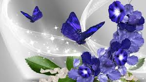 All i can say is that, the flowers are indeed the most beautiful thing created by god. Blue Flower And Butterfly Wallpapers Top Free Blue Flower And Butterfly Backgrounds Wallpaperaccess