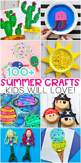 My toddlers and preschoolers have really enjoyed each one, but older kids will love the techniques and the projects in this post as well. Easy Summer Crafts For Kids 100 Arts And Crafts Ideas For All Ages I Heart Crafty Things