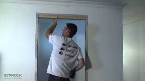When to use a knocked down drywall frame? Installing Gyprock Plasterboard Filling In Doorway And Openings Youtube