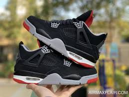 Women Men Air Jordan 4 Bred Black Cement Grey Summit White Fire Red 308497 060 For Sale Price 107 95 Nike Air Max Flair Men S Nike Air Max Flair Runnin Air Jordans Air Jordan