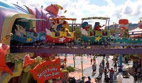 The Wacky Suess Landing In Universal Orlando S Islands Of Adventure Universal Studios Rides Universal Studios Theme Park Universal Studios Orlando Trip