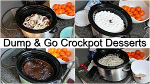 I love quick and easy dessert recipes. Dump Go Crockpot Desserts Quick Easy Recipes Youtube