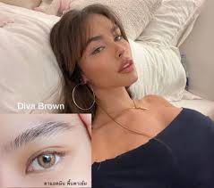 คอนแทคเลนส์รายปี Diva Brown มีค่าสายตา