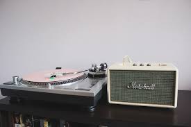 Audio Technica At Pl120 Turntable Marshall Acton Speaker Marshall Acton Audio Room Marshall
