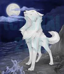 Anime Black And White Wolf With Wings Darkwolf14 Photo Wolf Anime Wolf Wolf With Blue Eyes White Wolf