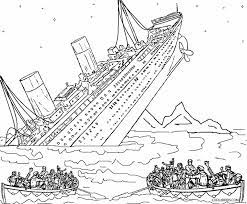 Titanic sinking split titanic coloring pages. Printable Titanic Coloring Pages For Kids