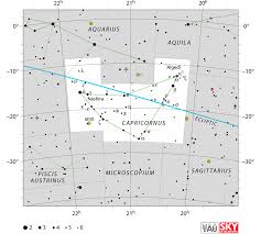 Capricornus Star Map Star Chart Capricorn Constellation