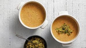 Creamy Black Eyed Pea Soup With Olive Pesto Recipe Olive Pesto Chicken Soup Recipes Easy Black Eyed Pea Soup