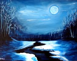 Monochromatic Colors Example 1 Monochromatic Art Winter Scenes To Paint Monochromatic Paintings
