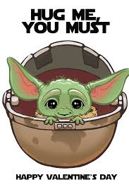 Free Baby Yoda Valentine S Day Printables Eat Drink And Save Money Yoda Valentine Cards Yoda Card Yoda Wallpaper
