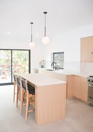 We have a full range of white kitchen cabinets available to buy, with fast dispatch on all orders. Minimal White Oak Kitchen Cabinets Los Feliz Project