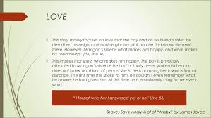 Literary Analysis Short Story Araby