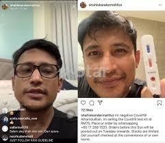 Email ⬇️ contact.rnla@gmail.com for collaboration ⬇️. Shah Iskandar Padam Iklan Jual Kit Ujian Covid 19 Selepas Dikecam Tak Sensitif Niat Saya Hanya Nak Bantu Hiburan Mstar