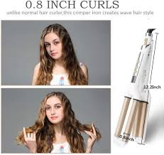 Usually, this is done at the roots to give the hair lift, but if you backcomb each curled section, the hair expands, giving your hair volume and thickness. Buy Ceramic Hair Crimper Iron Hair Waver 3 Barrel Hair Crimping Iron 0 6 Inch 16mm Perm Instant Curls Hair Crimper And Wavers Valentines Mothers Day Gifts For Women Small Curls Online In Vietnam