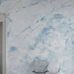 Marble Mirage - Blue – affordable wall mural – Photowall