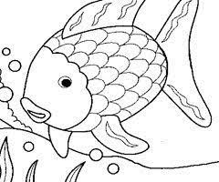 coloriage arc en ciel poisson de bibi et tina