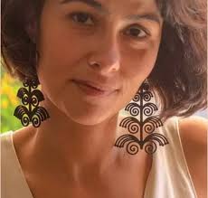 Rubber Earrings Recycled Jewellery Contemporary Jewelry Gift for Her  Statement Jewelry Unique Earrings Lightweight Earrings