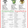 Use the information from your chart from exercise b and comparative adjectives and adverbs. 3