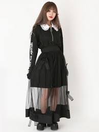 リボンがいっぱいチュールスカート ファッションスタイル ファッション ゴスロリファッション