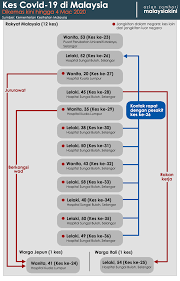 Kementerian kesehatan malaysia (kkm) telah menerima laporan bahwa virus tersebut dibawa oleh 3 turis asing (2 turis di sabah dan 1 turis di selangor). Malaysiakini Gelombang Kedua Landa Malaysia Kes Covid 19 Lonjak Ke 50