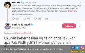 Jangan dijual buat bayar utang. Ada Apa Antara Fadli Zon Dan Bu Susi Skanaa