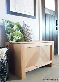 This dreamy storage bench from my repurposed life cleverly relocates the comforts and style of basic bedroom furniture to the great outdoors. Diy Storage Bench From Purebond Rough Sawn Plywood