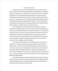 Grad School Personal Statement