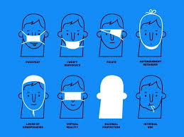 how to wear a mask funny illustration mask mask design