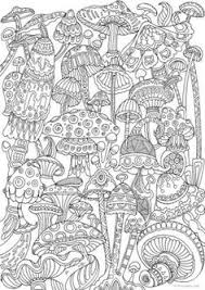 Adult coloring pages stock photos and images. Mushrooms Toadstools Coloring Pages For Adults