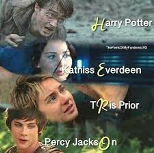 Harry Potter The Hunger Game Divergent Percy Jackson Book Fandoms Fandom Quotes Book Memes