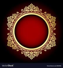 Gold And Red Frame Vector Image On Gold Picture Frames Red Frame Creative Poster Design