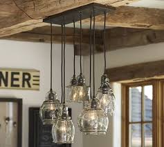 Paxton Glass 8 Multi Light Pendant Pottery Barn