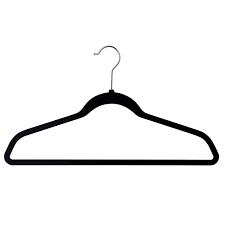 Clothes hanger, a device in the shape of human shoulders or legs used to hang clothes on. 50 Non Slip Hangers Costco