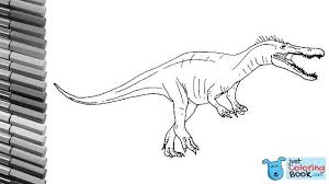 Drawing And Coloring Suchomimus From Jurassic World Evolution New Dinosaurs Color Pages Inside Suchomimus Coloring Pages