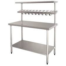 Podra equipar su cocina copn mesas murales o centrales, mesas de acero inoxidable bajas para soporte de elementos de cocina, mesas de acero inoxidable chef con cubeta integrada y mesas con puertas o cajones. Mesa De Trabajo Para Cubeta Gn 1 9 Ermotel Mesa De Acero Inoxidable Mesas De Trabajo Para Cocina Muebles De Acero Inoxidable