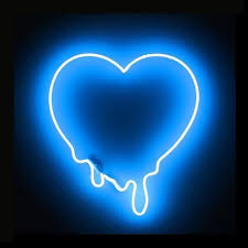 I Broke Your Heart Blue Aesthetic Pastel Blue Aesthetic Dark Neon Wallpaper
