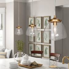 Lighting creates a big style statement in a space, especially in a kitchen where cabinetry might be plain and simple. Glam 1 Light Glass Pendant Lighting Kitchen Island Hanging Lights D 6 3 H 7 1 Overstock 32111280